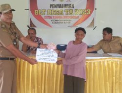 Pemdes Koholimombono, Kembali Salurkan BLT – DD Tahap Dua Kepada Warganya