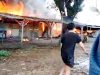 Diduga Korsleting Listrik, Enam Warung di Kali Biru Ludes Terbakar