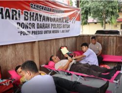 Dalam Rangka Hari Bhayangkara Ke 77, Polres Buton Gelar Donor Darah