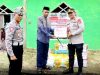 HUT Bhayangkara Ke 77, Kapolres Bersama Sat Lantas Polres Buton Salurkan Bansos