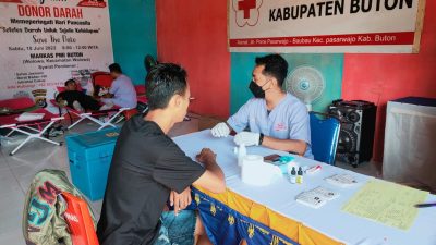 PMI Buton Gelar Donor Darah di Wolowa