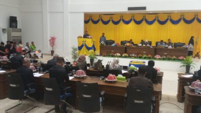 Basiran Hadiri Sidang Paripurna Jawaban Fraksi DPRD terhadap LKPJ Bupati