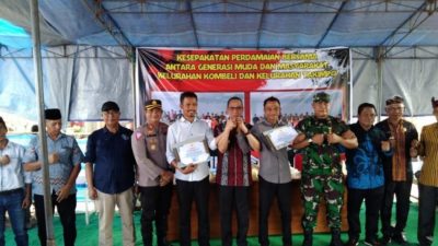 Pasca Konflik, Warga Takimpo-Kombeli Gelar Deklarasi Damai
