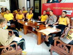 Jelang Pemilu 2024, Polres Buton Rutin Gelar Coffee Morning bersama PJU