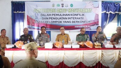 Pulihkan Konflik, Warga Kombeli-Takimpo Ikuti Silaturahmi Kamtibmas