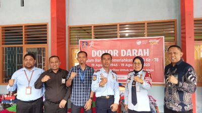 Lapas Baubau Gelar Baksos Donor Darah