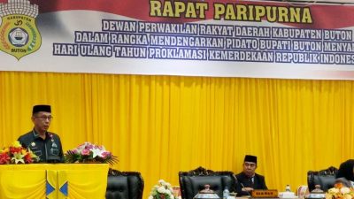DPRD Buton Gelar Sidang Paripurna HUT RI Ke 78