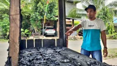 Sejumlah Kendaraan di Buton Dirusak OTK, Satu Lapak Dibakar