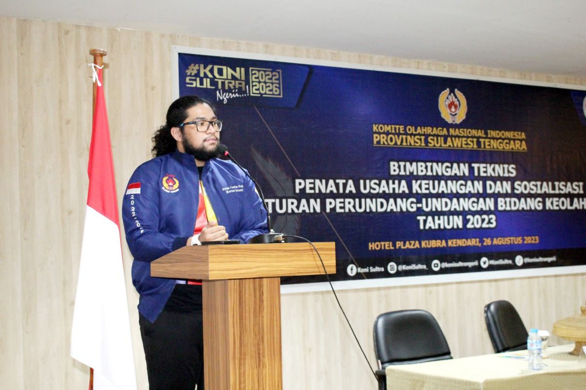 Perdana, KONI Sultra Gelar Bimtek Pengelolaan Dana Hibah