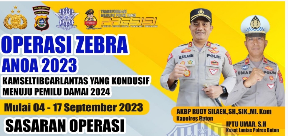 Operasi Zebra Anoa 2023 Bakal Digelar, Berikut Sasarannya