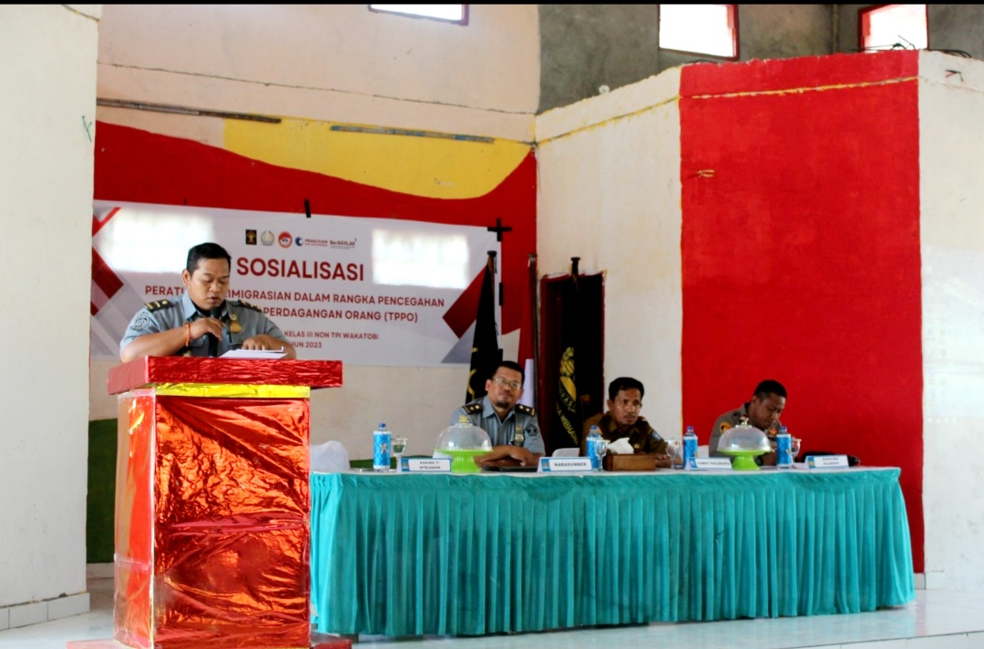 Cegah Praktik Perdagangan Orang, Imigrasi Wakatobi Gelar Sosialisasi