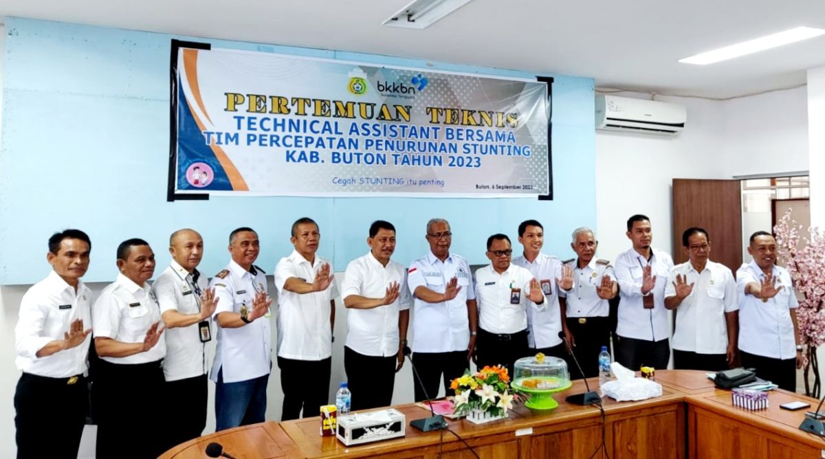 Tekan Stunting, Pj Bupati La Ode Mustari Gelar Rapat Bersama TPPS
