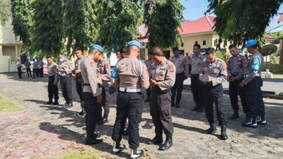 Anggota Polres Buton Jalani Pemeriksaan Gaktibplin