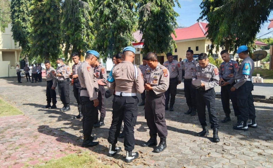 Anggota Polres Buton Jalani Pemeriksaan Gaktibplin