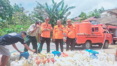 Keterbatasan Alat, BPBD Buton Selatan Modifikasi Tandon Jadi Tangki Trailler