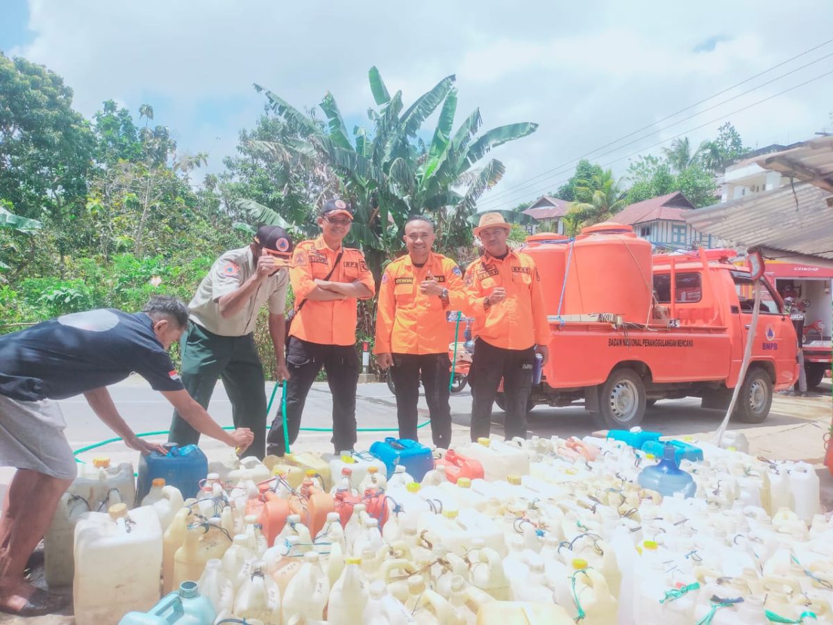 Keterbatasan Alat, BPBD Buton Selatan Modifikasi Tandon Jadi Tangki Trailler