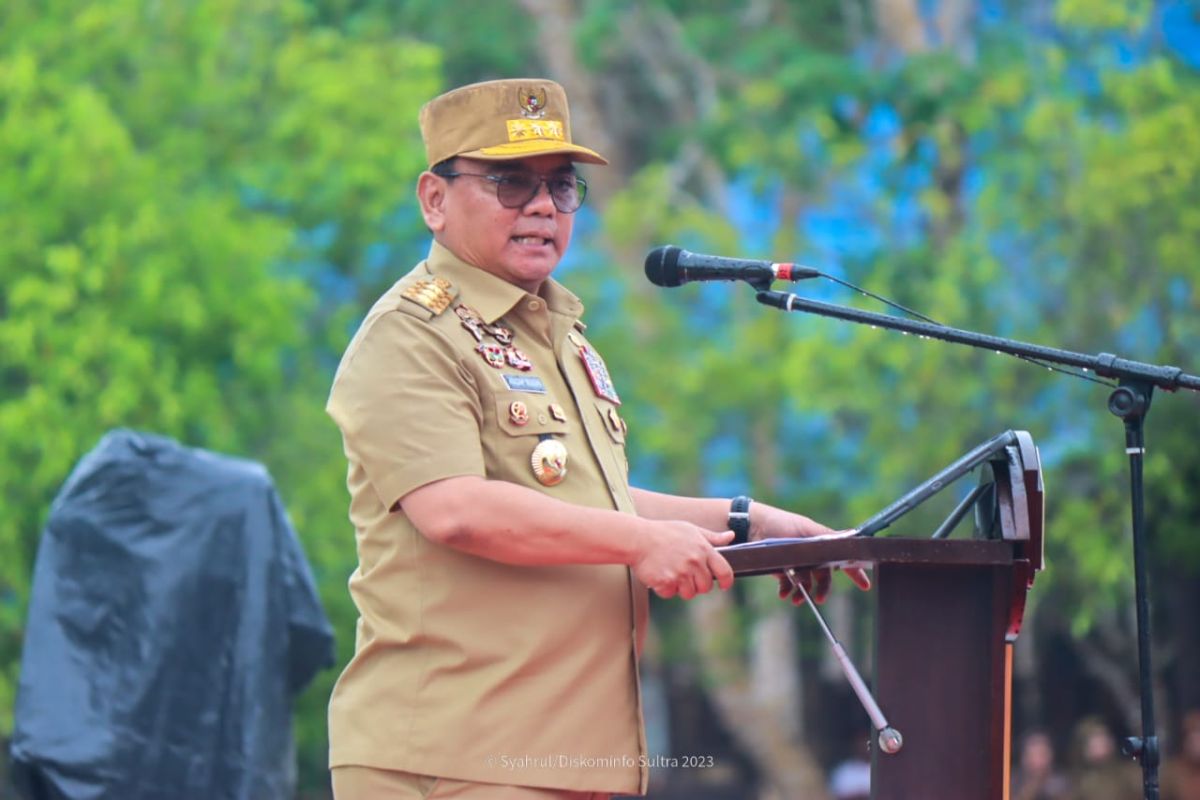 Pj Gubernur Sultra Pimpin Apel Gabungan