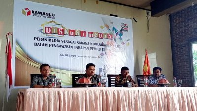Jelang Pemilu, Bawaslu Gelar Diskusi Bersama Media di Buton