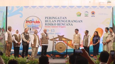 Sekda Sultra Buka Pameran Kebencanaan Bulan PRB tahun 2023