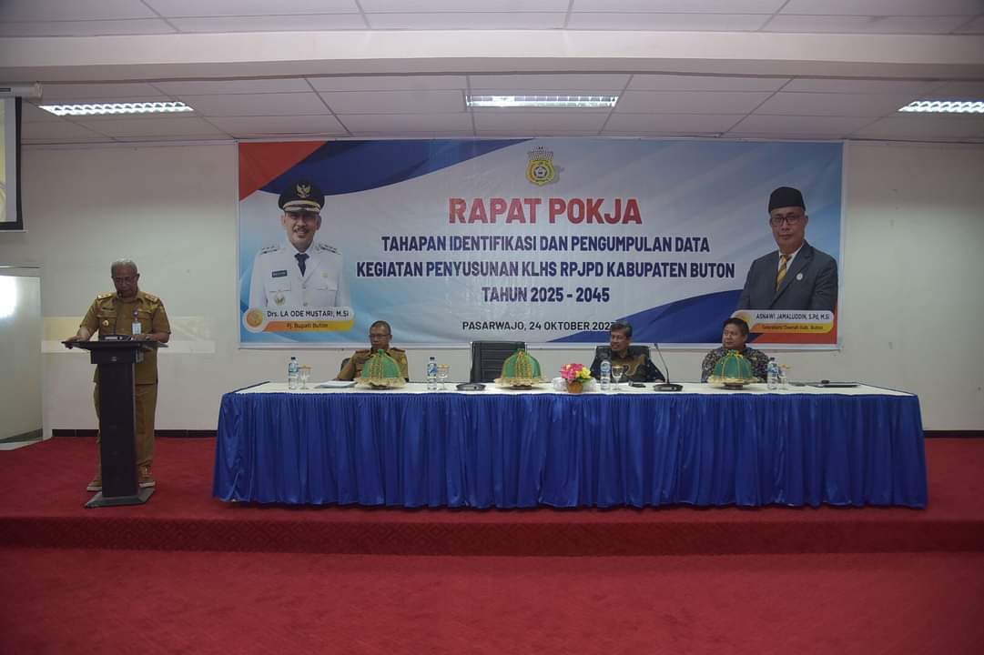 Pemkab Buton Gelar Rapat Pokja Tahapan Identifikasi dan Pengumpulan Data Penyusunan KLHS