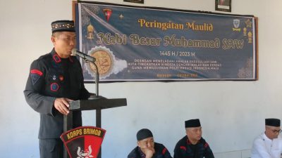 Peringati Maulid Nabi SAW 1445 H, ini Pesan Danyon B Pelopor SatBrimob