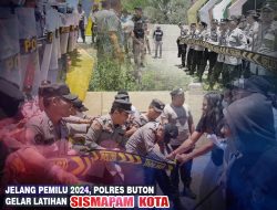 Polres Buton Gelar Sispamkota