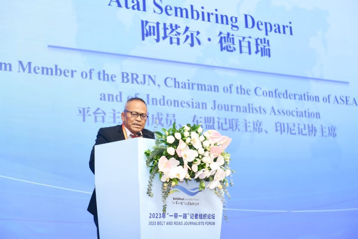 Atal S Depari Bicara di Forum Belt and Road Journalists Forum 2023 di Beijing