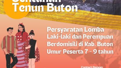Ramaikan! Lomba Fashion Show Cilik Sentuhan Tenun Buton
