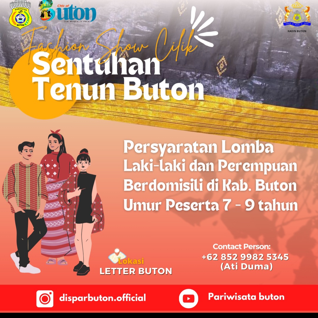 Ramaikan! Lomba Fashion Show Cilik Sentuhan Tenun Buton