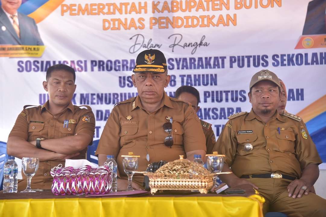 Turunkan Angka Putus Sekolah dan berantas Buta Aksara Pemkab Buton Gelar Sosialisasi