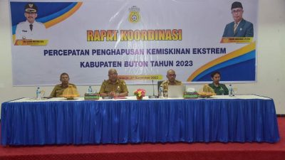 Pemkab Buton Gelar Rakor Percepatan Penghapusan Kemiskinan Ekstrem