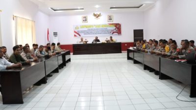 Pastikan Kesiapan Pam Operasi Lilin Anoa 2023 Polres Buton Gelar Latpraops