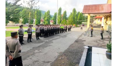 Polres Buton, Gelar Apel Pengamanan Natal