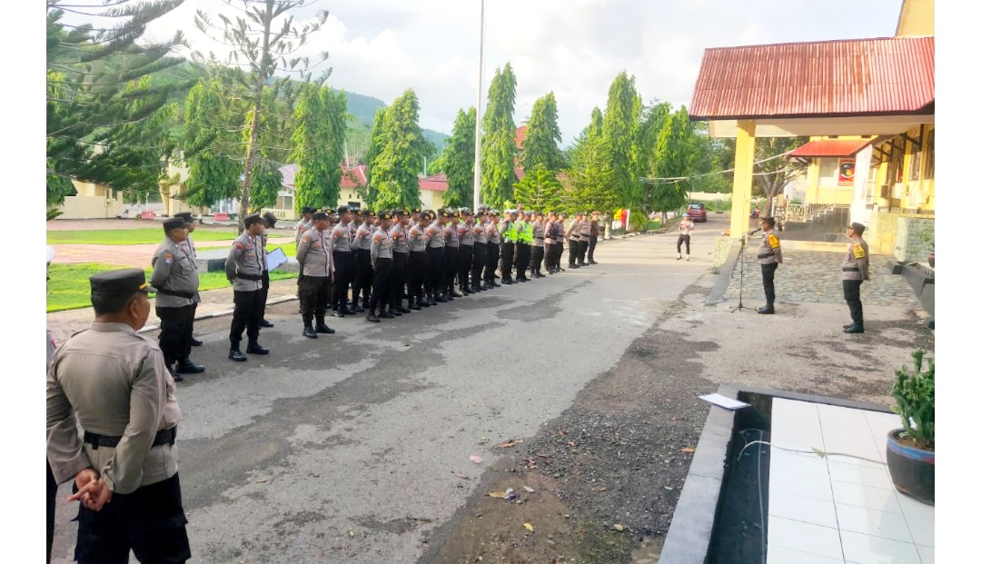 Polres Buton, Gelar Apel Pengamanan Natal