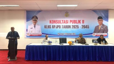 Sekda Buton Pimpin Rapat Analisis Proyeksi Konsultasi Publik II KLHS RPJPD 2025-2045