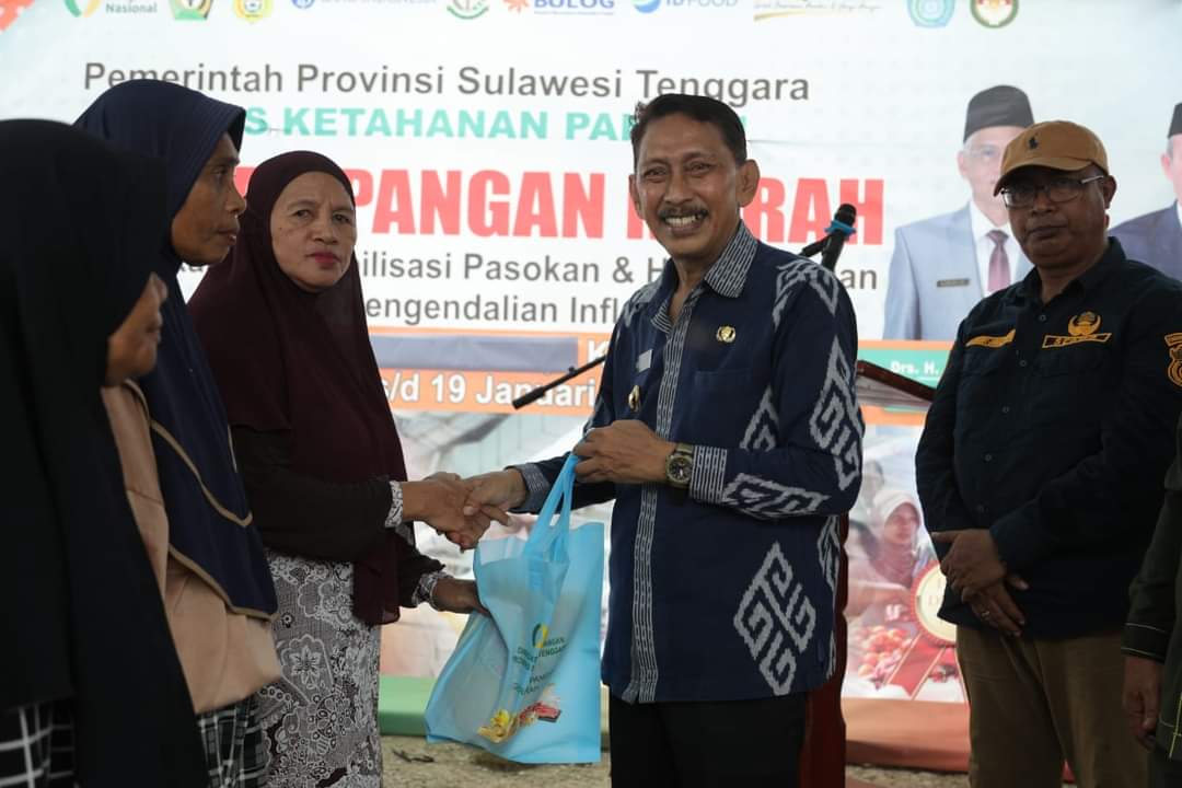 Pemkab Buton Gandeng Pemprov Gelar Gerakan Pangan Murah di Wabula