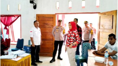 Pastikan Penghitungan Suara Aman dan Lancar, Kapolres Buton Pantau Pleno PPK
