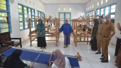 Ketua Dekranasda Buton Kunjungi IKM Wabula