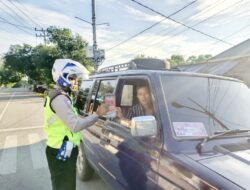 Hari Pertama Operasi Keselamatan Anoa, Aparat Berikan Himbauan