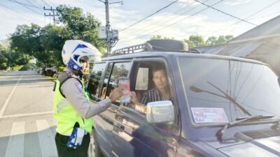 Hari Pertama Operasi Keselamatan Anoa, Aparat Berikan Himbauan
