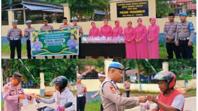 Semarak Ramadhan, Polres Buton Bagi Takjil Gratis ke Pengendara