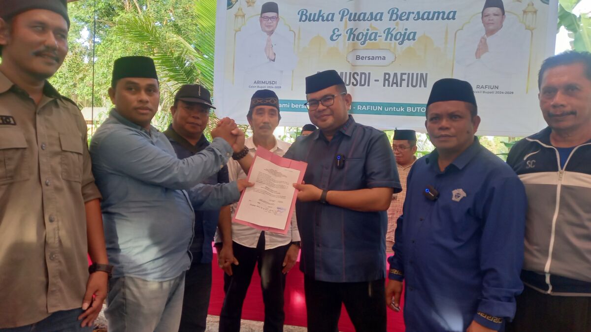 Silaturahim Perdana, Balon Bupati Arimusdi - Rafiun (Arif) Koja-Koja dengan Warga di Siotapina
