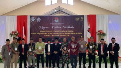 KPUD Buton Gelar Rapat Pleno Rekapitulasi Perolehan Suara Pemilu 2024