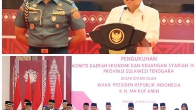 Wapres Kukuhkan Komite Daerah Ekonomi dan Keuangan Syariah (KDEKS) Prov.Sultra