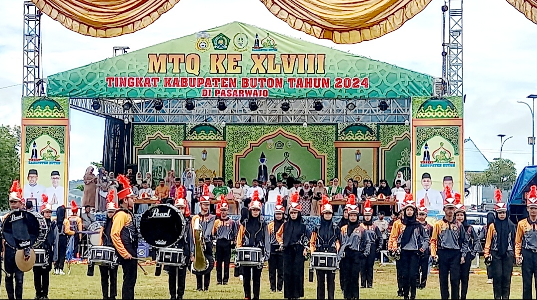Dibuka Pawai Ta'aruf, MTQ ke 48 Kabupaten Buton Resmi Digelar