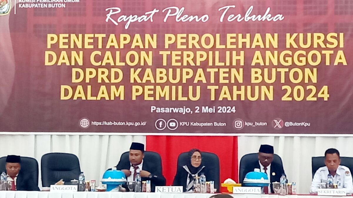 KPUD Buton Gelar Rapat Pleno Penetapan Calon Anggota DPRD Terpilih KPUD Buton Gelar Rapat Pleno Penetapan Calon Anggota DPRD Terpilih