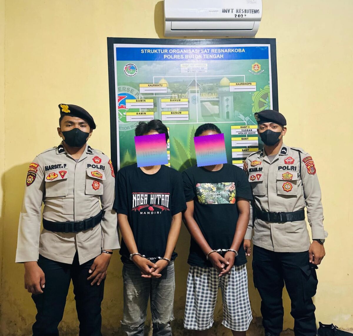 Sat Resnarkoba Polres Buton Tengah  Amankan dua Pengedar Sabhu