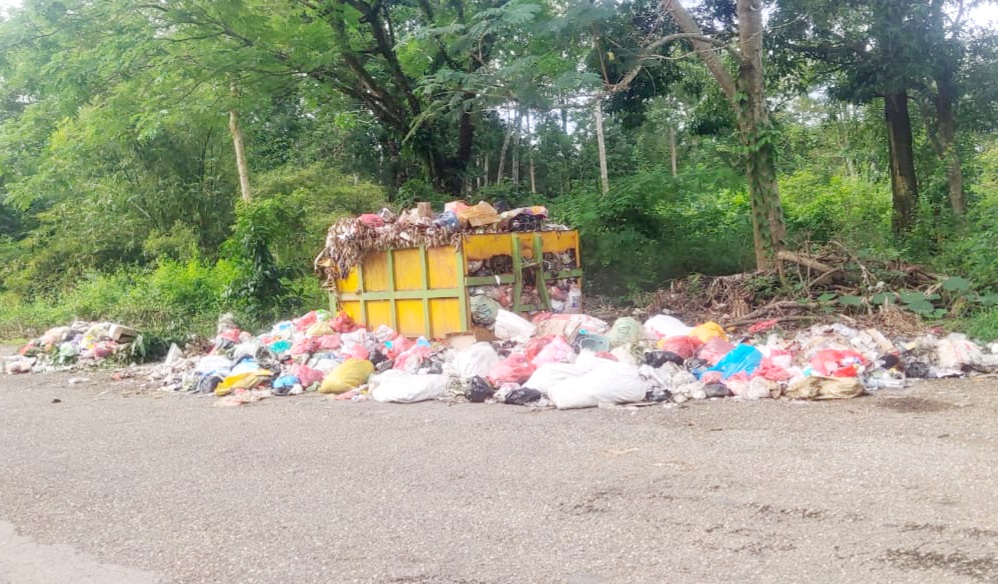 Lagi, Warga Keluhkan Sampah Tak Diangkut Menumpuk di Jalan