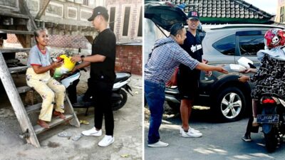 Mantan Wartawan Baubau Berbagi Rezeki: Makanan, Daging dan 1 Ton Beras