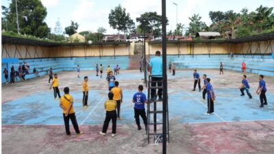 Meriahkan Hut Bhayangkara Ke 78, Polres Buton Gelar Turnamen Bola Voli